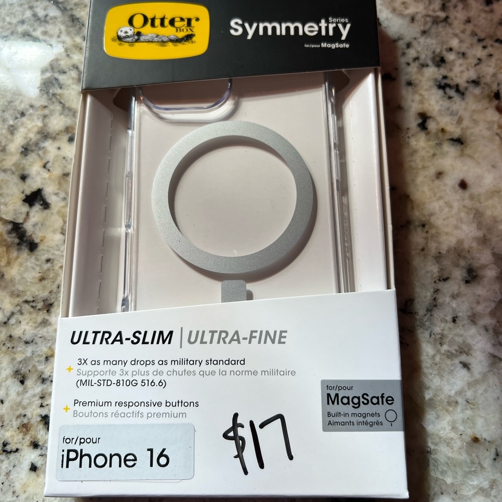OtterBox Symmetry Series Case for iPhone 16 - Light Gray